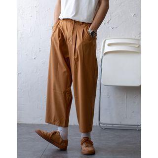 Plain Straight Leg Crop Pants