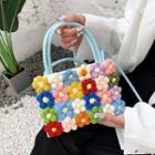 Floral Crochet Crossbody Bag