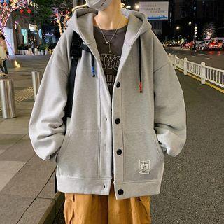 Drawstring Oversized Hooded Jacket