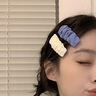 Plain Shirred Fabric Hair Clip