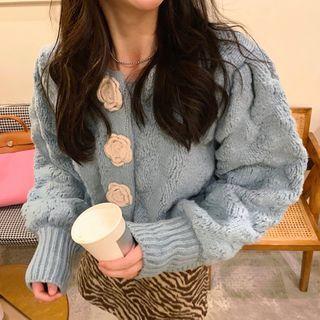 Floral Cardigan Blue - One Size