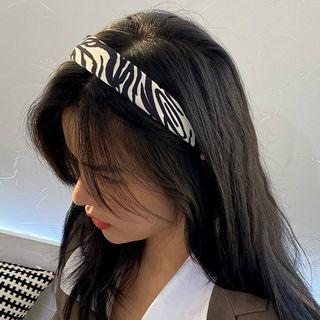 Zebra Headband 1 Pc - Black & White - One Size