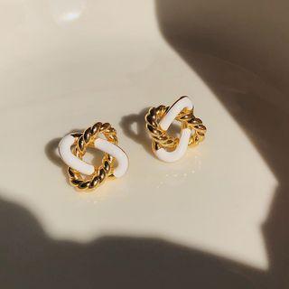 Knot Glaze Alloy Earring