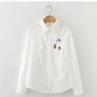Long-sleeve Graphic Embroidered T-shirt