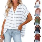 Short-sleeve Oversized Blouse