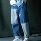Lettering Baggy Jeans