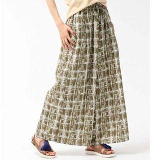 Printed Drawstring Wide Leg Pants