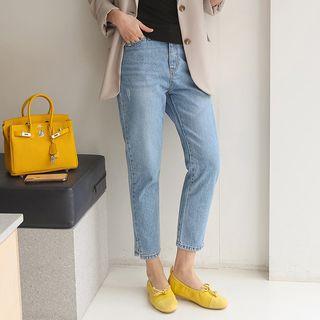 Slit-side Baggy Jeans