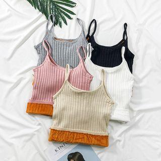 Brushed Fleece-lined Knit Camisole