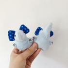 Chenille Elephant Brooch Blue - One Size
