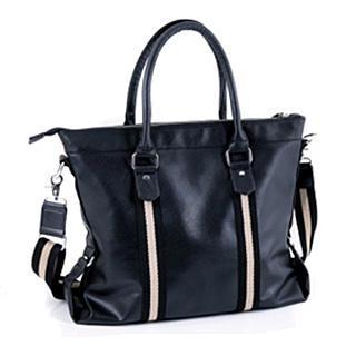 Striped Panel Tote