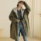 Inset Zip Hoodie Cotton Parka