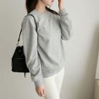 Letter-patched Boxy Pullover