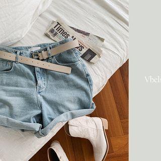 Light Wash Denim Shorts