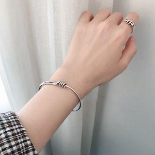 925 Sterling Silver Knot Bangle / Ring