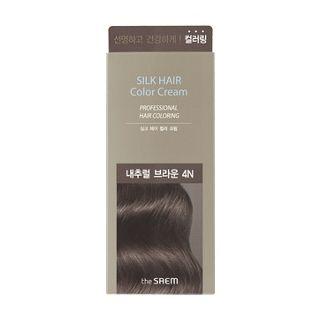 The Saem - Silk Hair Color Cream (natural Brown): Hairdye 50g + Oxidizing Agent 50g 2pcs