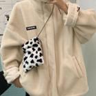 Chenille Long-sleeve Jacket