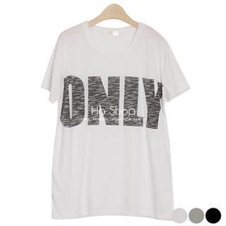 Lettering M Lange T-shirt