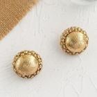 Alloy Button Earring 1 Pair - Gold - One Size