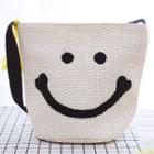 Smiley Woven Bucket Bag
