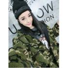 Camouflage Double Sided Batwing Coat