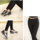 Cut Out Jeggings White - One Size