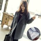 Drop-shoulder Double-breasted Coat