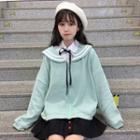Sailor Collar Zip Jacket / Pocket Detail Shirt / Pleated Skirt