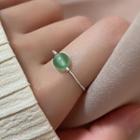 Gemstone Ring Ring - Silver - One Size