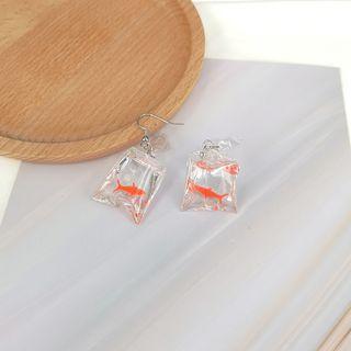Miniature Goldfish Dangle Earring