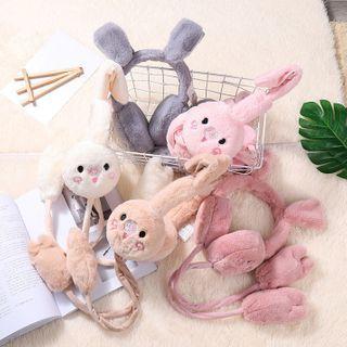 Chenille Rabbit Earmuffs 6 - 03 - Earmuffs - Pig - One Size