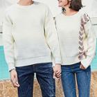 Couple Matching Rib Knit Pullover