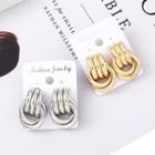 Interlocking Hoop Drop Earring