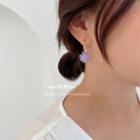 Crystal Dangle Earring 1 Pair - As Shown In Figure - One Size