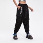 Lettering Cargo Joggers Black - One Size