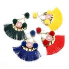Flower Bobble Fringed Earring