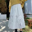 Bungee Cord Midi Skirt