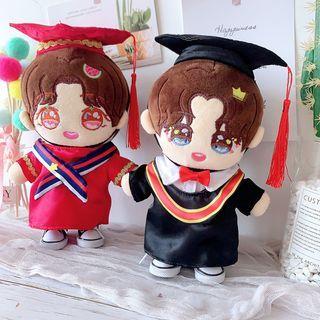 Doll Mortarboard Hat / Gown / Shirt / Bow Tie / Sneakers / Set