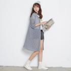 Checked Chiffon Jacket