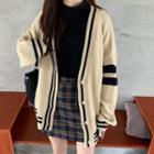 Striped Loose-fit Batwing Blouse