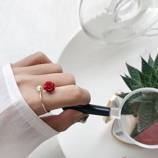 Rose Open Ring K573 - Gold - One Size