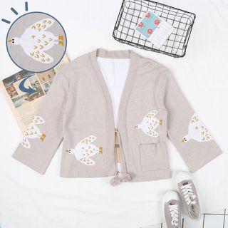 Pom Pom Tie-front Cardigan
