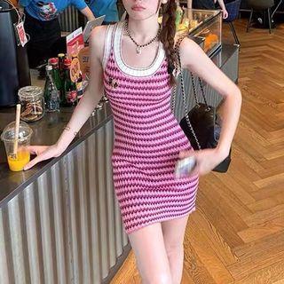 Striped Knit Bodycon Dress (various Designs)