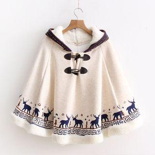 Hooded Fleece Lined Cape