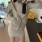 Set: Hooded Zip Jacket + Mini Tank Dress