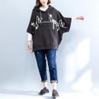 Print Batwing Hoodie