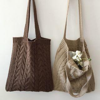 Woven Print Tote Bag