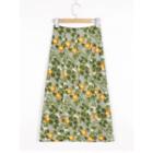 Fruit Print A-line Skirt
