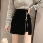 Mini A-line Zip Skirt