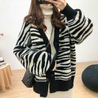 Zebra Pattern Cardigan